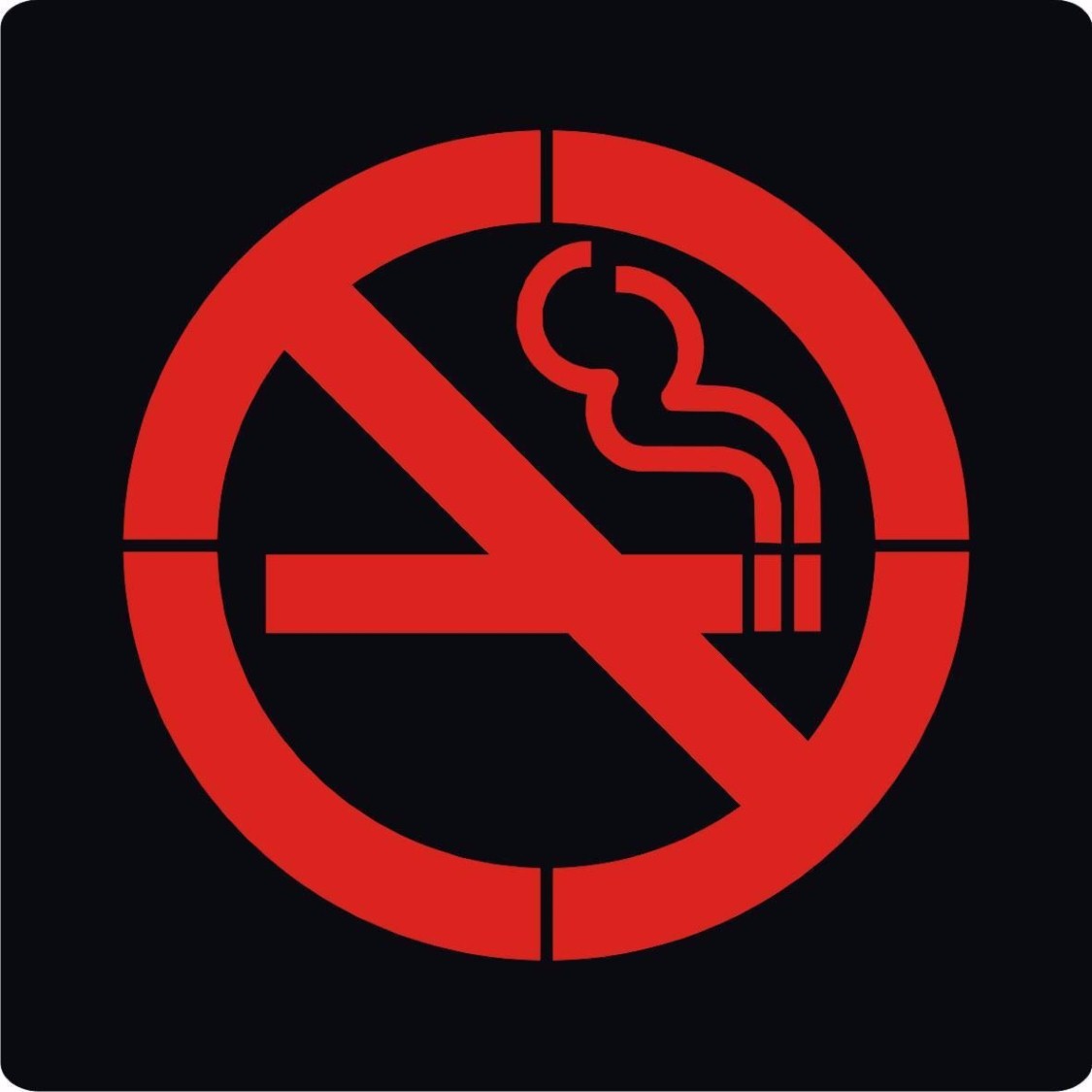 سنگ نورانی سیگار ممنوع مربع ضدآب12ولتEmaxمدلPL10N