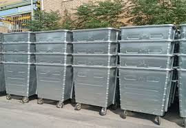 تولید سطل زباله شهری - تولید سطل زباله گالوانیزه