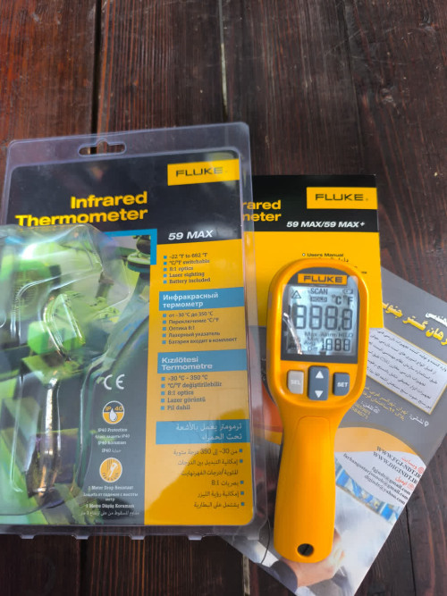 ترمومترلیزری برندفلوک مدلFLUKE 59MAX