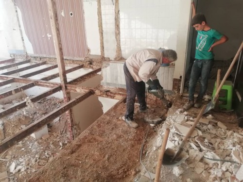 تخریب ساختمان بابیل مکانیکی ولودربااکیپ مجرب
