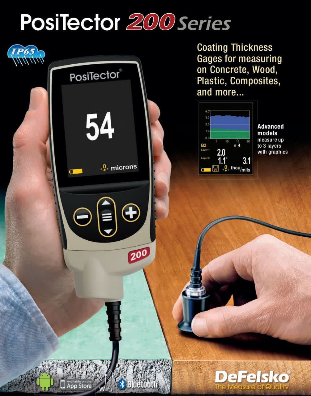 ضخامت سنج رنگ چوب،پلاستیک POSITECTOR 200 B/Std - تصویر 1