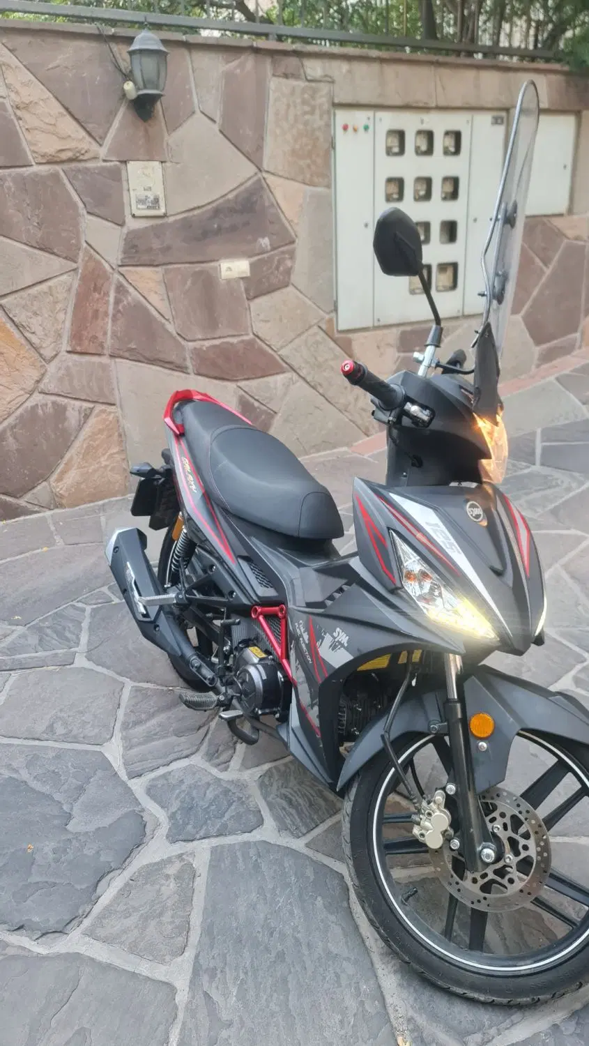 sym Galaxy  x125    قرمز مشکی - تصویر 4