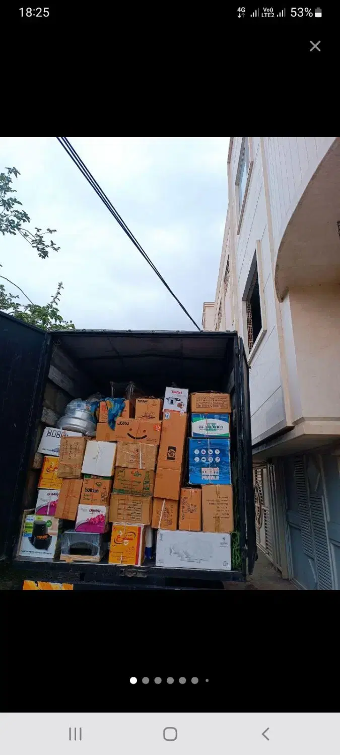 باربری اثاث کشی با کامیونهای ۶متری کارگر خالی - تصویر 2